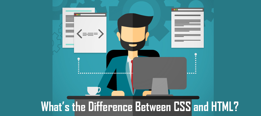 difference of css and html