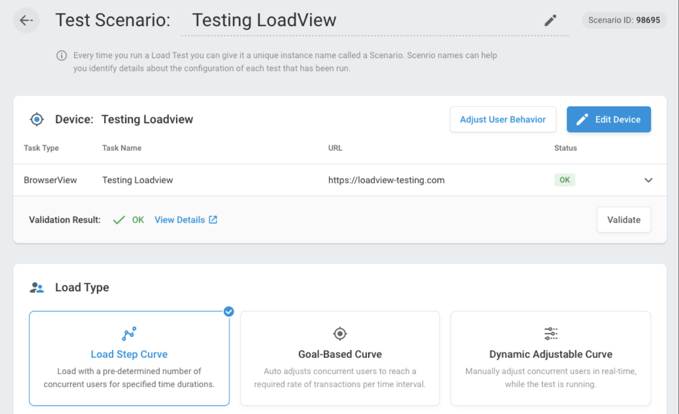 LoadView load testing